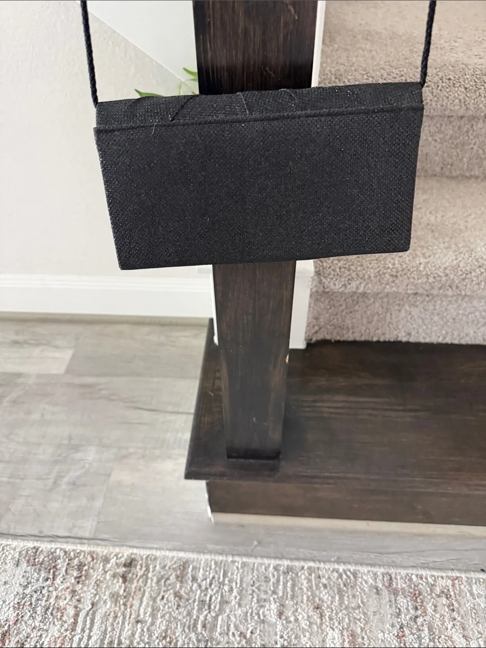 Source Unknown Black Evening Clutch with Twisted Front